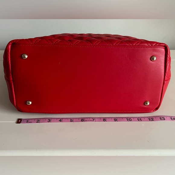 NWT CXL by Christian Lacroix Style#: CXLH24972-RED VOGUE QUILTED TOTE - Picture 11 of 14